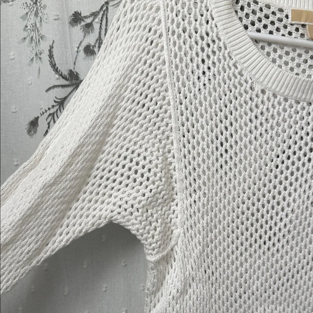 Michael Kors White Knit Sweater Top - Picture 7 of 8